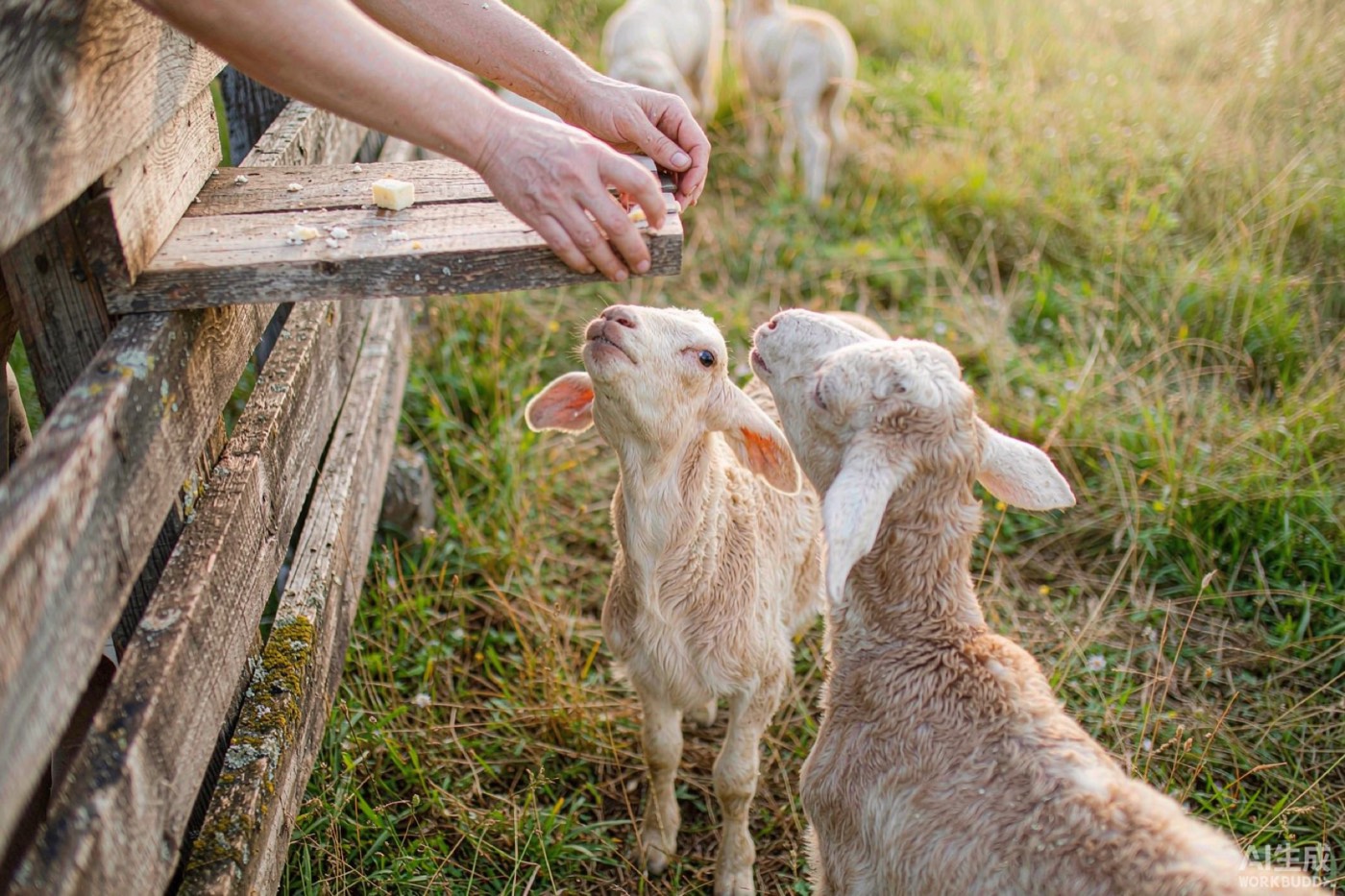 Feeding the animals